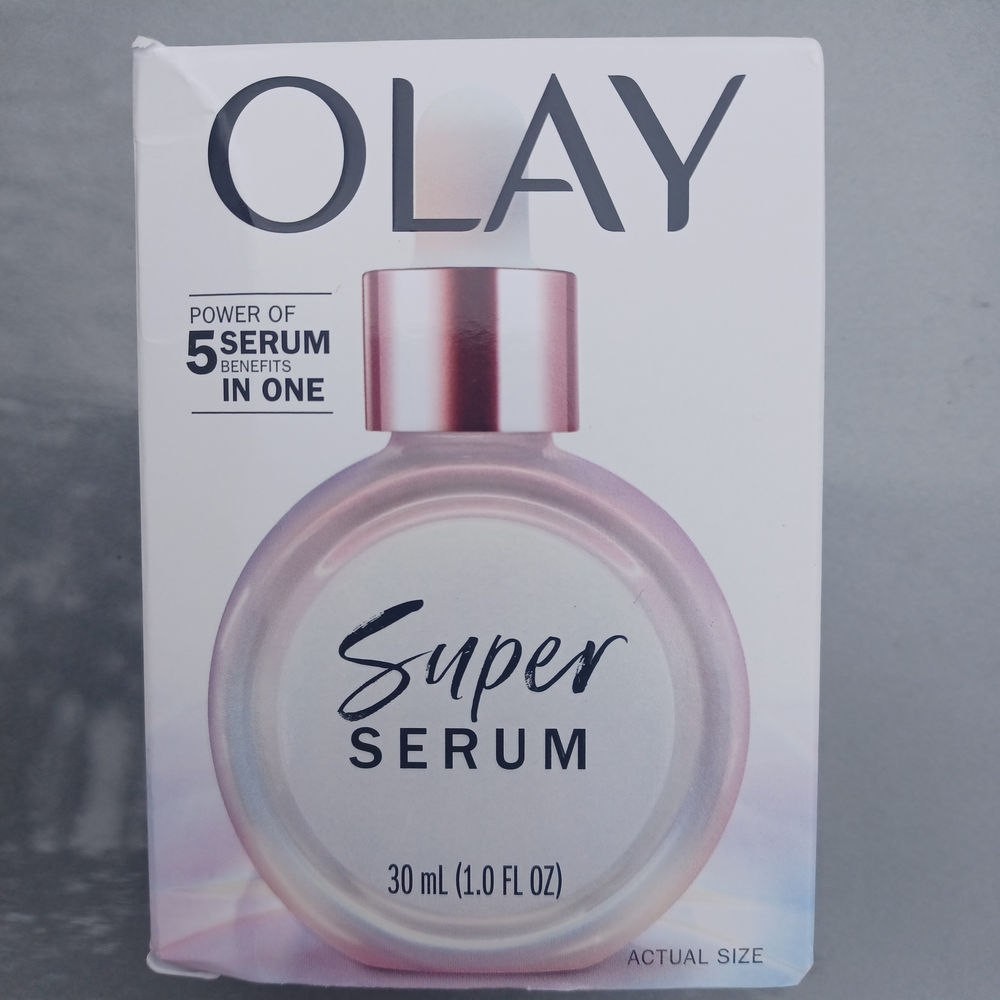 OLAY Super Serum in Rose Pink and Silver Packaging